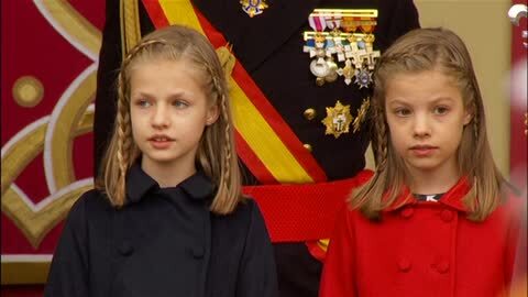 Los Reyes presiden el acto central del Día de la Fiesta Nacional