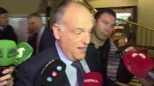 Tebas esquiva la respuesta de si la LaLiga debe jugar fuera de España