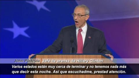 Imágenes de los seguidores demócratas durante la noche electoral