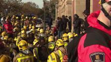 Identificado un bombero tras las protestas del Parlament