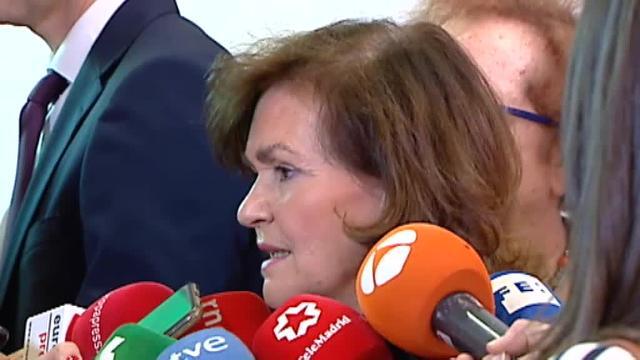 Carmen Calvo: &quot;El PSOE tiene unos principios y unos límites a los que no llegamos&quot;