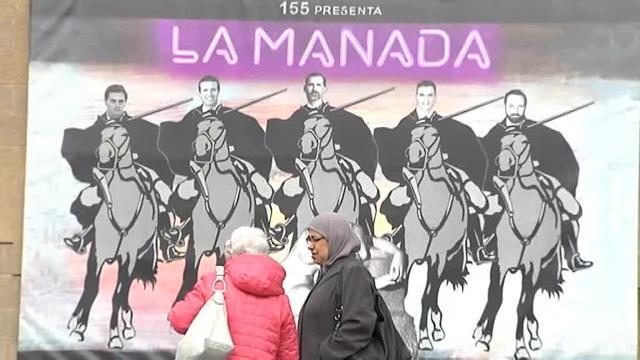 Polémica en Olot por un mural en el que equipara a líderes políticos con &#039;la Manada&#039;