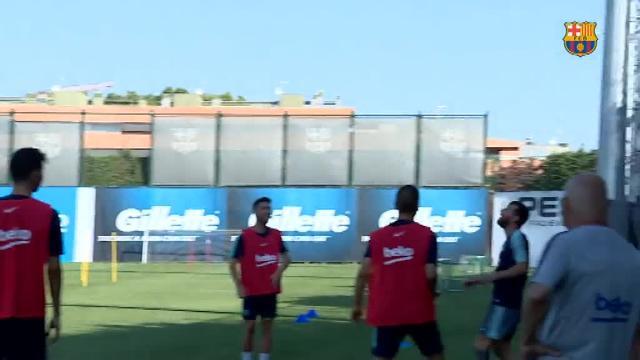 Messi, Piqué, Jordi Alba y Busquets continúan con su pretemporada en Barcelona