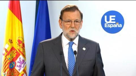 Mariano Rajoy tras la reunión del Consejo europeo