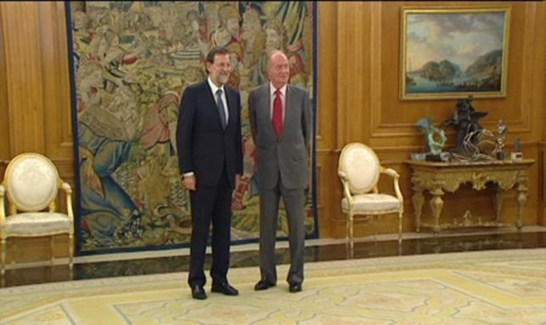 El Rey recibe a Rajoy en la Zarzuela para valorar la situación política y económica