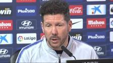 Simeone: "De mí no depende el mercado, depende la realidad y esa es el Girona"