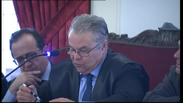 El acusado, esta mañana en la vista que se celebra en la Audiencia Provincial de León