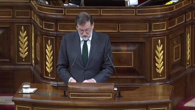 Vídeo: Rajoy se despide felicitando a Sánchez y deseándole suerte