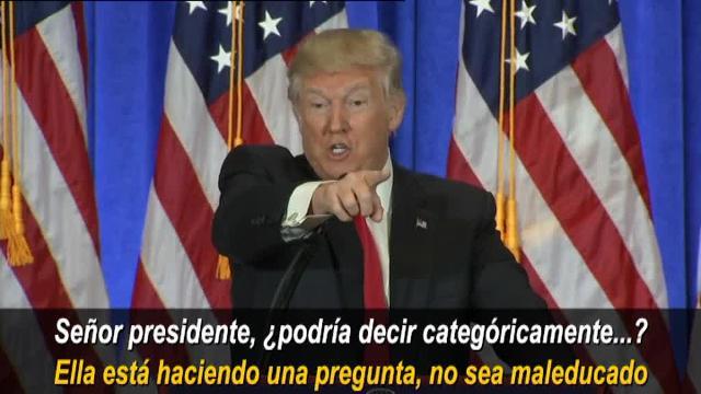 Vídeo: Donald Trump manda callar a un periodista en su primera rueda de prensa tras ganar las elecciones
