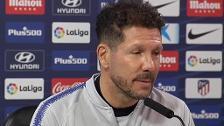 Simeone tira de ironía sobre los premios al Real Madrid