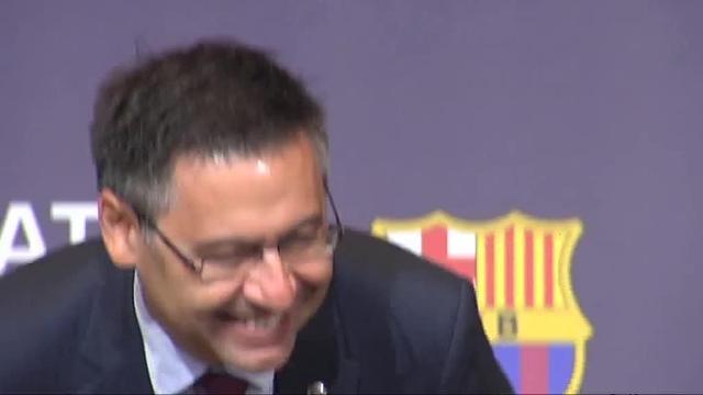 Josep Maria Bartomeu, durante el discurso ante el Senado del Barcelona