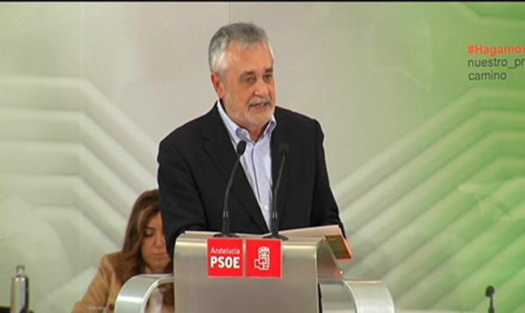 Griñán admite errores en el último mes y pide unidad para ganar las elecciones