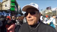 Miles de argentinos han salido a las calles de Buenos Aires para manifestarse