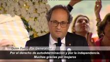 Torra acaba el homenaje del 17A reivindicando la independencia y criticando a España