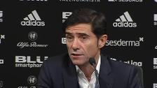 Marcelino: "El equipo ha hecho mucho para ganar y no se encuentra ni con el empate"