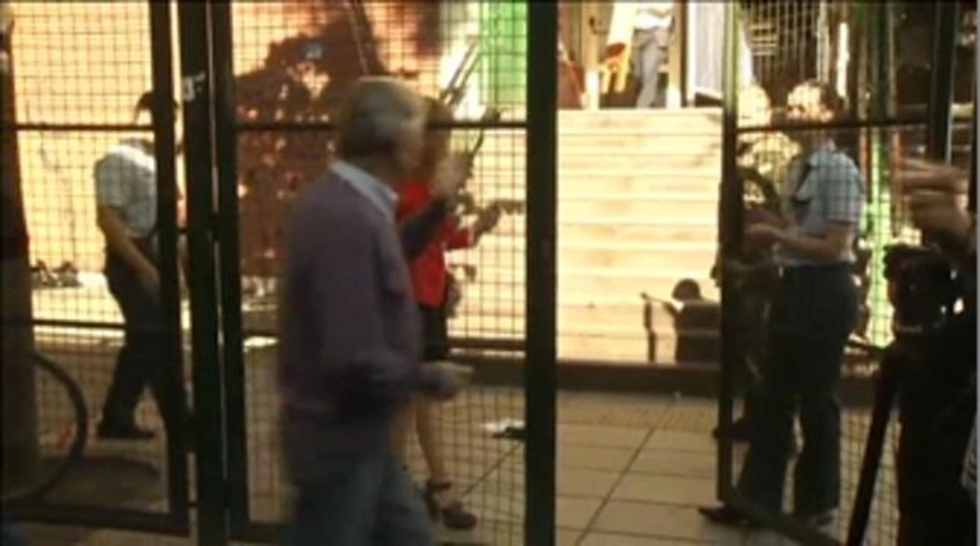 Mauricio Macri, en el momento de votar este domingo en Buenos Aires