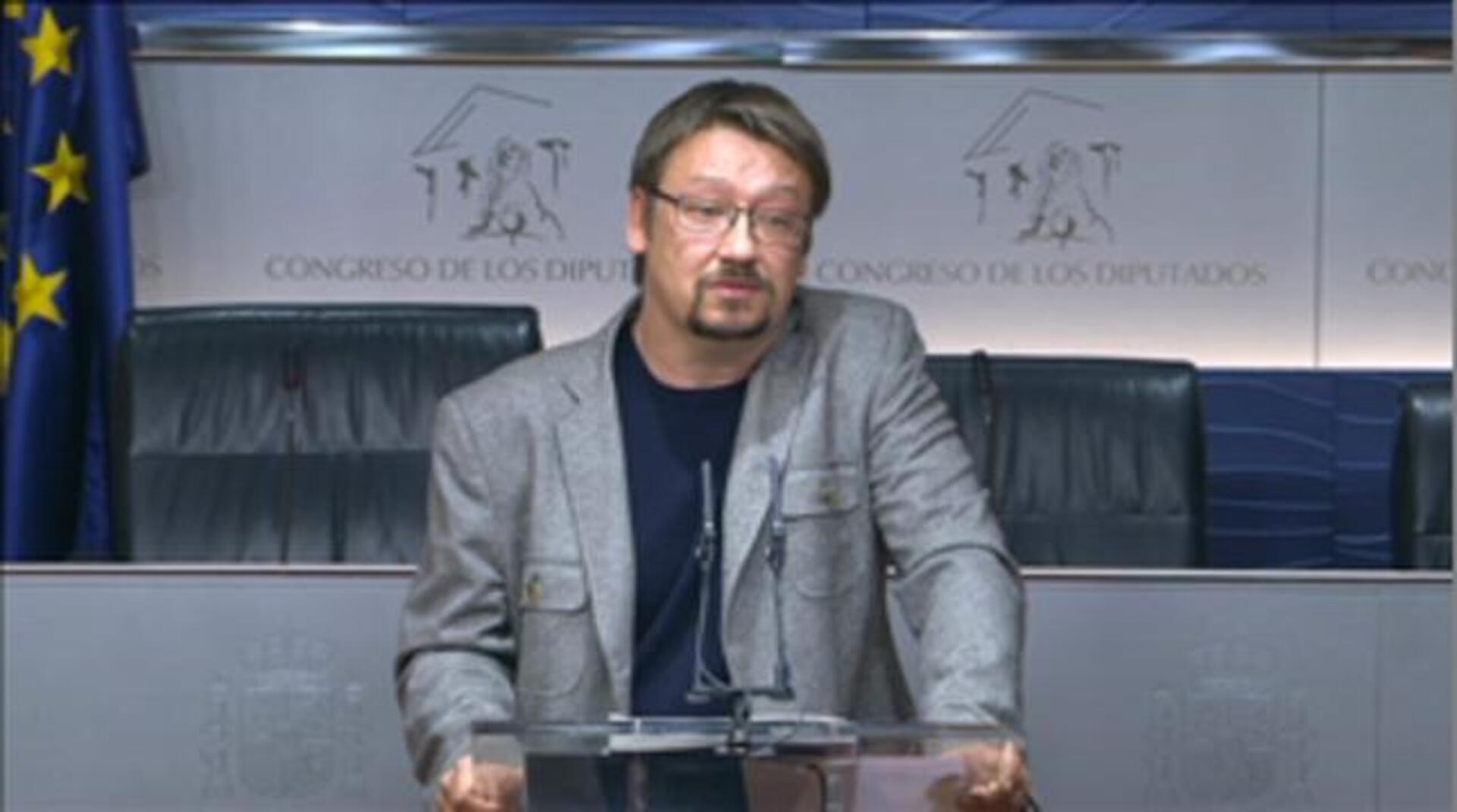 El Rey ha recibido al portavoz de En Comú Podem, Xavier Domènech