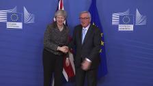 Juncker y May en Bruselas