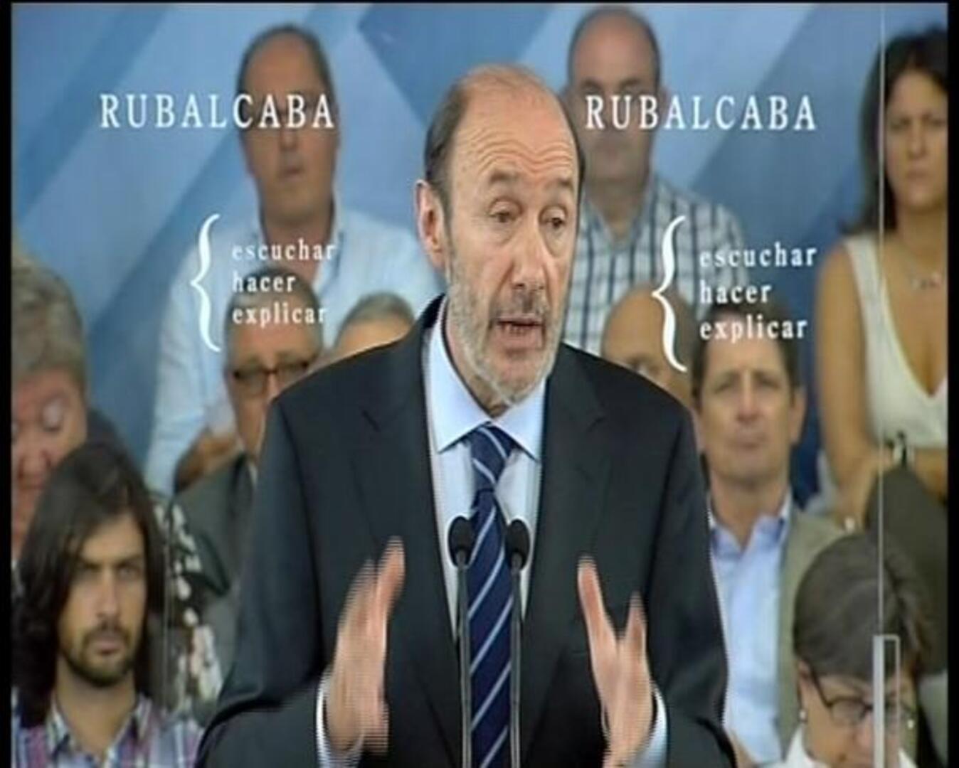 Rubalcaba propone huir del copago y las «seudoprivatizaciones» en la Sanidad