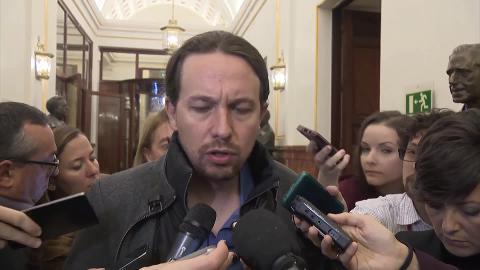 Los diputados de Unidos Podemos abandonan el hemiciclo momentos antes del minuto de silencio