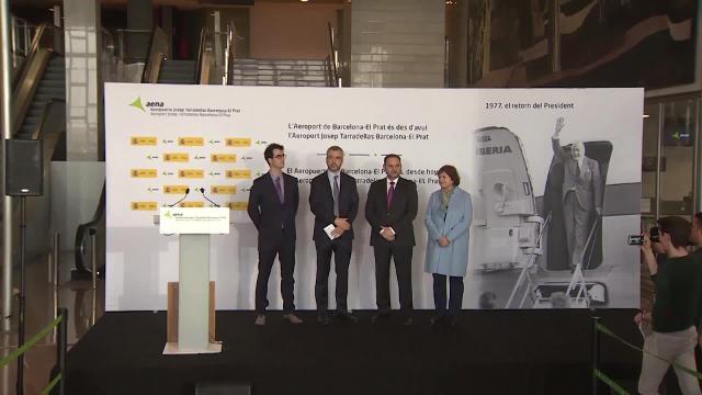 Ábalos apela al &quot;diálogo&quot; en el rebautizo de El Prat