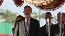 La Familia Real de Marruecos, al completo, recibe a los Reyes
