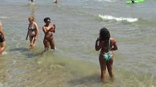 Fin de semana de relevo de turistas en las playas