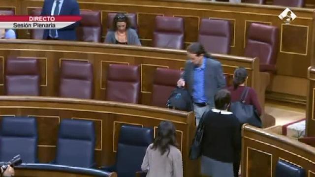 Mariano Rajoy este miércoles en el Pleno del Congreso de los Diputados