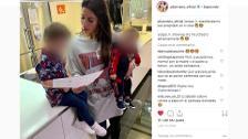 Pilar Rubio revisa las notas de Segio Jr.