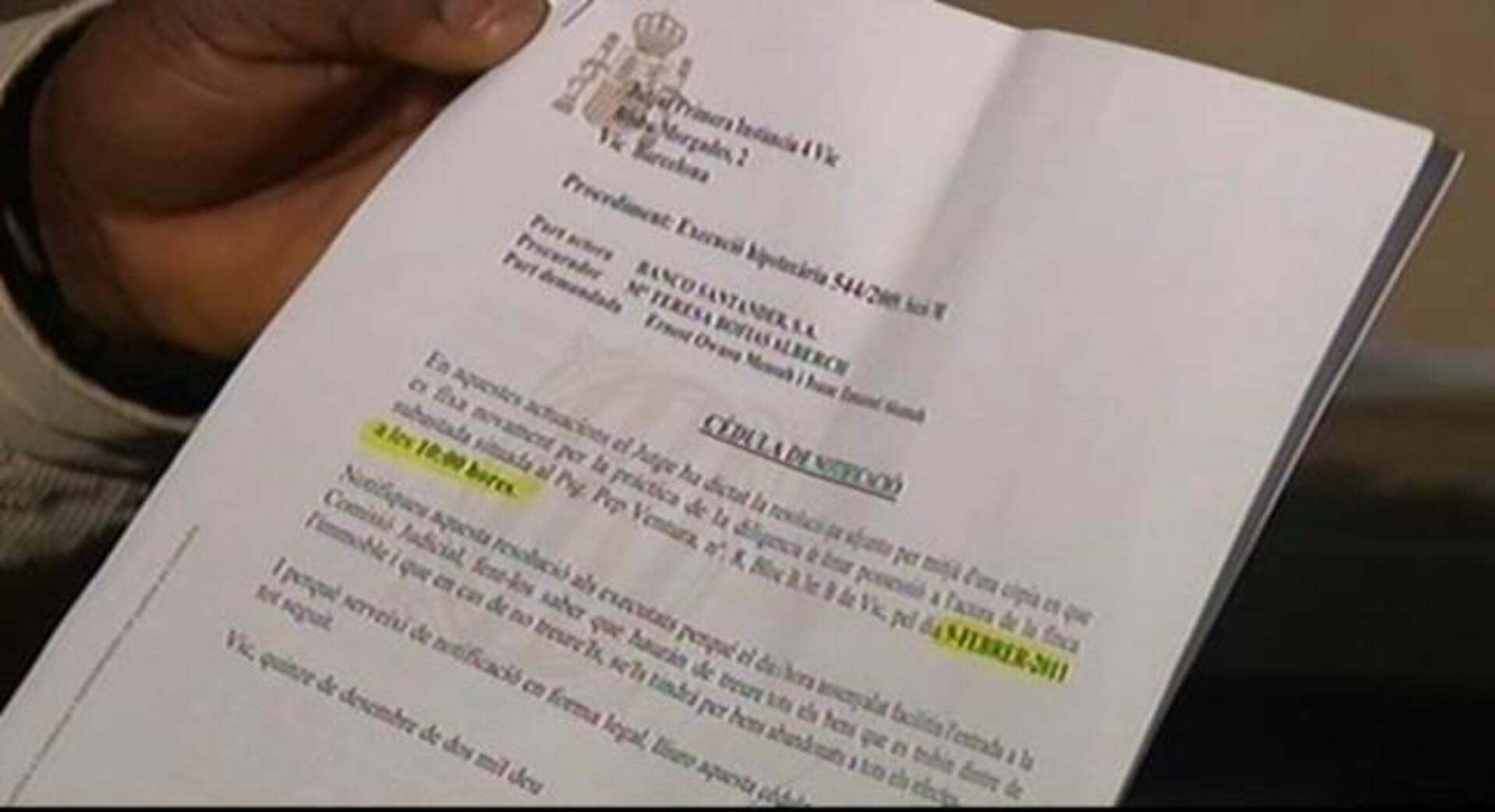 El desahucio de una familia en Vic acaba con la intervención de la policía