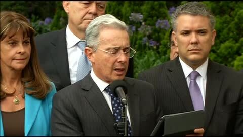 El presidente de Colombia, Juan Manuel Santos, recibe este miércoles al exmandatario Andrés Pastrana en el Palacio Nariño