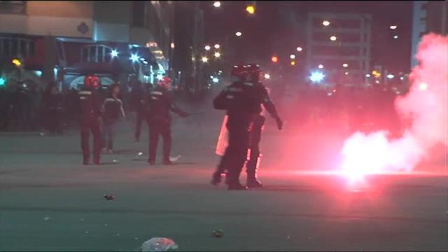 Violentos altercados en los aledaños de San Mamés