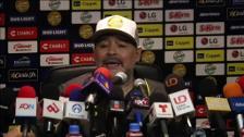 Así fue la primera charla previa de Maradona con Dorados