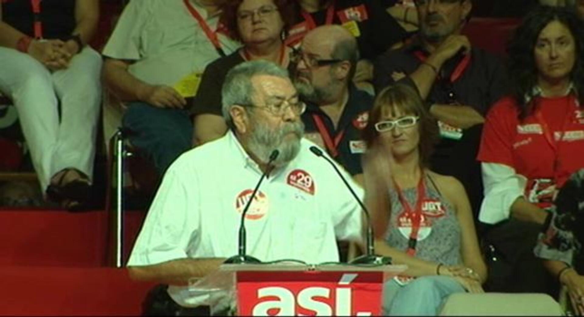 Los sindicatos congregan a más de 16.000 afiliados en el Palacio de Vistalegre de Madrid