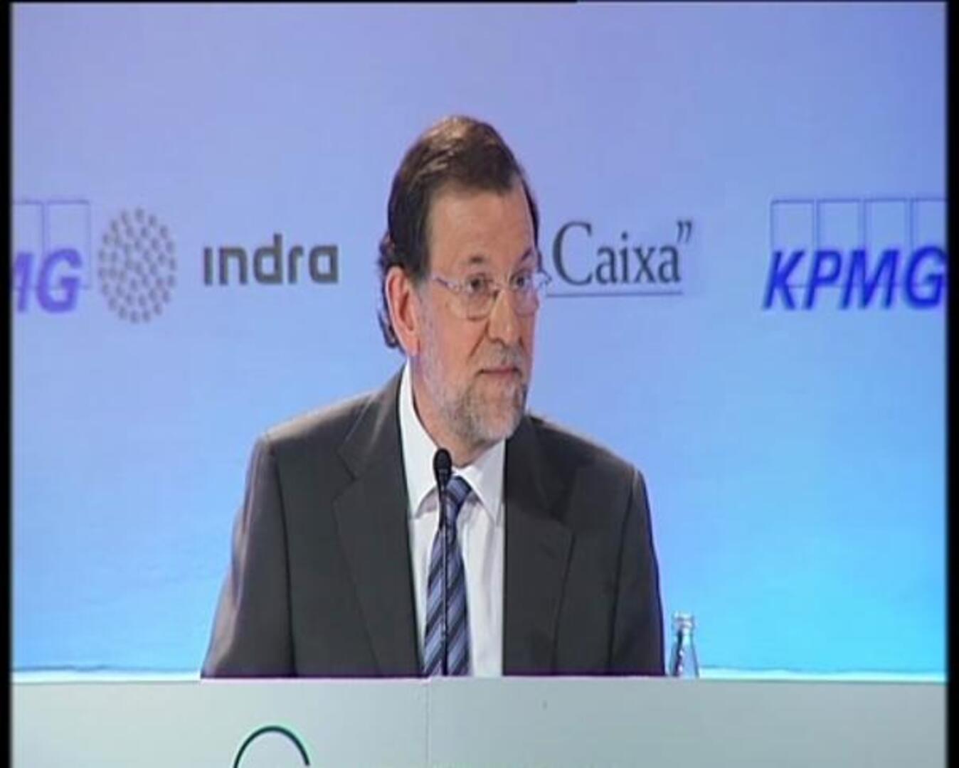 Rajoy: «España saldrá de la crisis con esfuerzos propios y el apoyo de Europa»