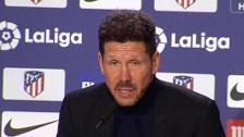 Simeone: «Lo mejor de estos 400 partidos es que el Atlético tiene una identidad»