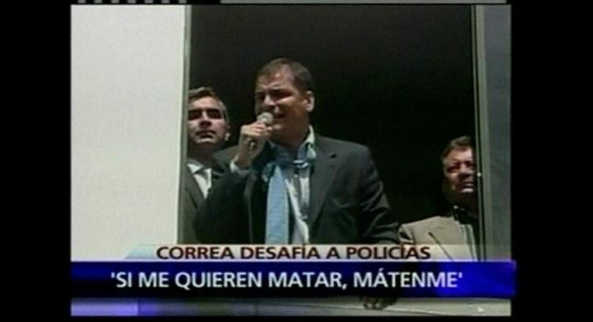 El Ejército logra liberar a Rafael Correa