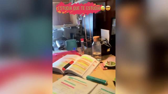 Alba Carrillo se enfrenta al estrés de los exámenes