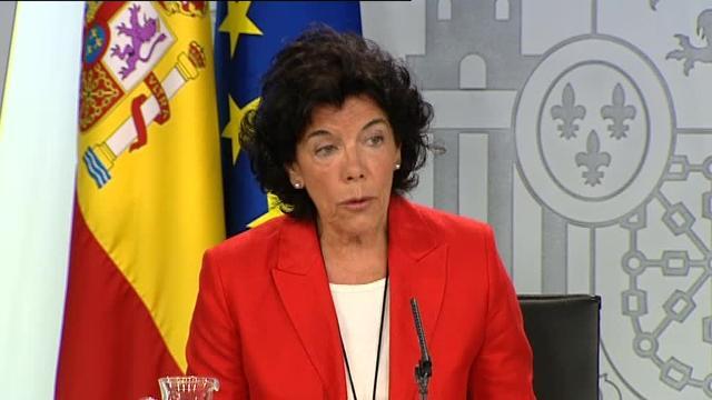 Isabel Celaá: &quot;El Gobierno está dispuesto a dialogar dentro de la legalidad&quot;