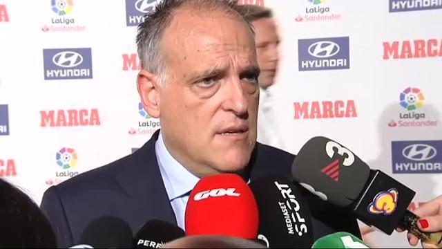 Tebas reitera sus intenciones sobre el Girona-Barcelona en Miami: &quot;Sí se jugará&quot;