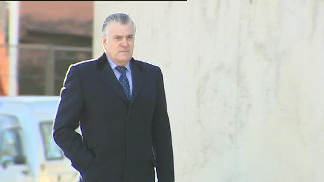 El extesorero del PP Luis Bárcenas, a su llegada este lunes a la sede Audiencia Nacional
