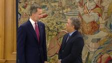 El próximo presidente de Colombia visita a Felipe VI