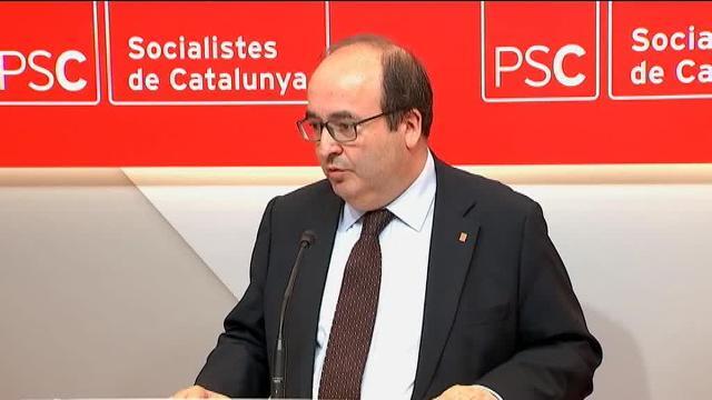 Iceta propone un gobierno de concentración para superar la crisis en Cataluña