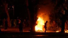 Nacionalistas griegos se enfrentan a la Policía en Tesalónica