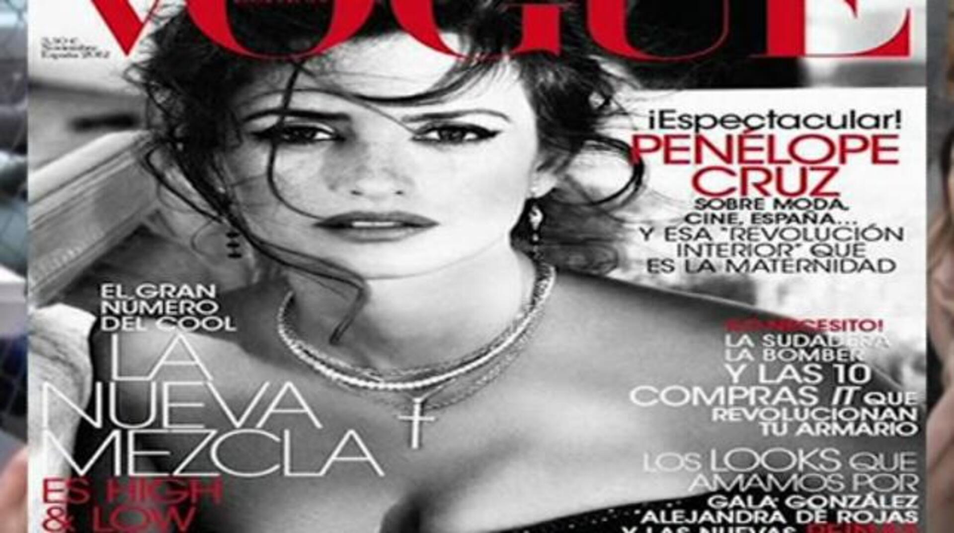 Penélope Cruz, portada de la revista «Vogue»