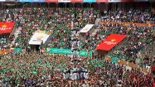 Quim Torra acude al concurso de castells de Tarragona