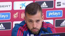 Jordi Alba: "Nunca he dicho ni una mala palabra de Luis Enrique"