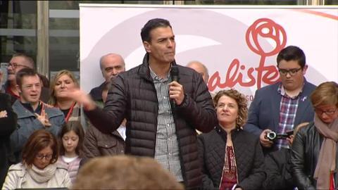 Imagen de Pedro Sánchez, hoy en Xirivella