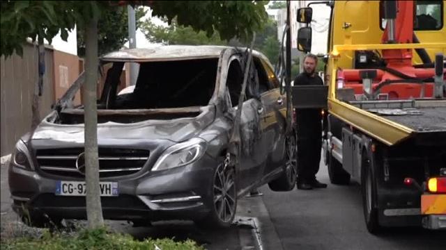 Numerosos destrozos y desperfectos en Nantes (Francia) en la segunda noche de disturbios