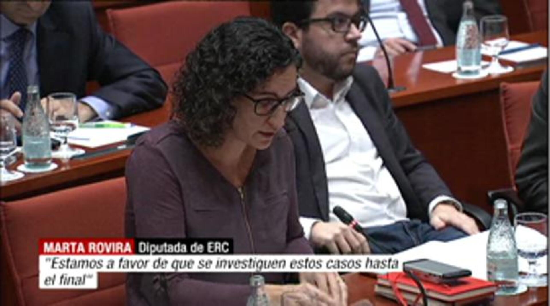 Artur Mas, durante su comparecencia